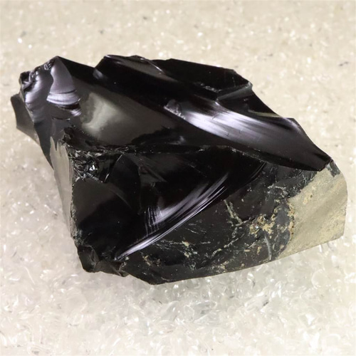 黒曜石 国産黒曜石 原石 磨き 2個セット87g / 和田峠産・十勝産｜天然石