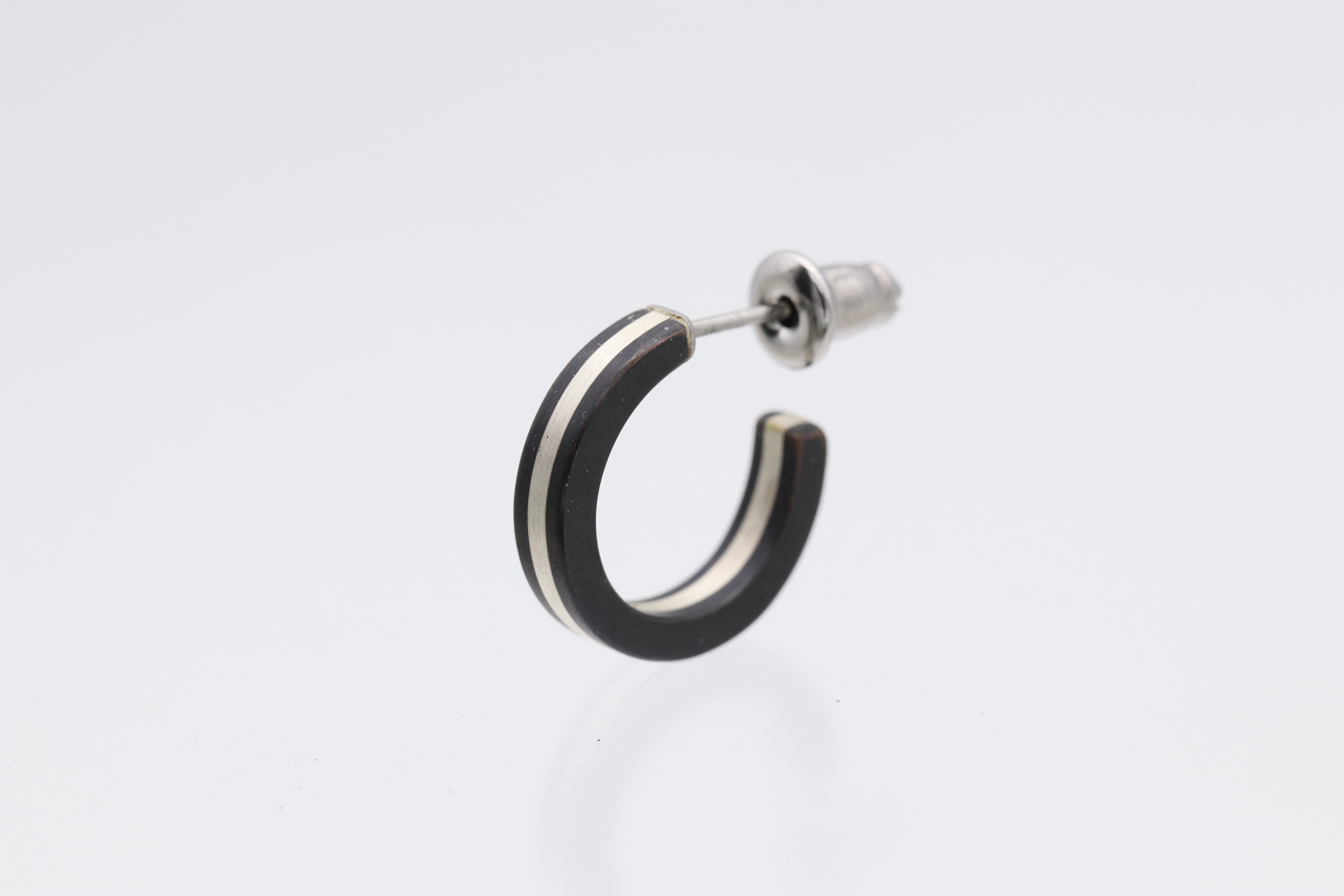 色金ピアス 赤銅✕銀