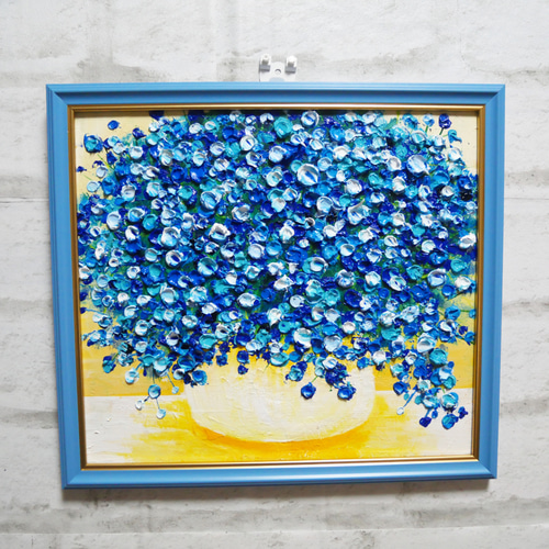 油絵 油彩 油彩画 絵 絵画【青のお月見】｜Yahoo!フリマ（旧