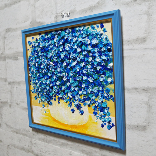 油絵 絵画 【かすみ草】 油絵 絵画 かすみ草【A4】