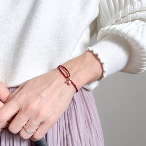 静電気防止ブレスレット * 七色の白露 / 黄昏れ * ギフトラッピング