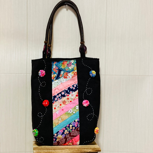 100%正規品 和布バッグ☆着物リメイクバッグ☆お稽古バッグ トートバッグ その他