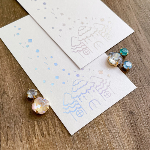 星降る夜に　箔押し　2枚セット 4ce567860e79ef1a40ea393d65abbc