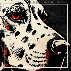 【Trinity (トリニティー)  - ダルメシアン犬 No.3】幸運 モダンアートポスター 犬の絵 犬の絵画 3枚目の画像