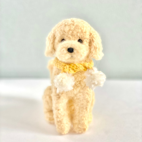 いつでもいっしょ♪ ふわふわ羊毛フェルトの大きなオフホワイト