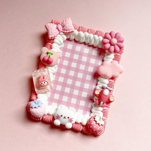 【オーダーページ】デコトレカケース・デコスリーブ　ピンクセット⑦ オーダーページ】デコトレカケース・デコスリーブ ピンクセット⑦