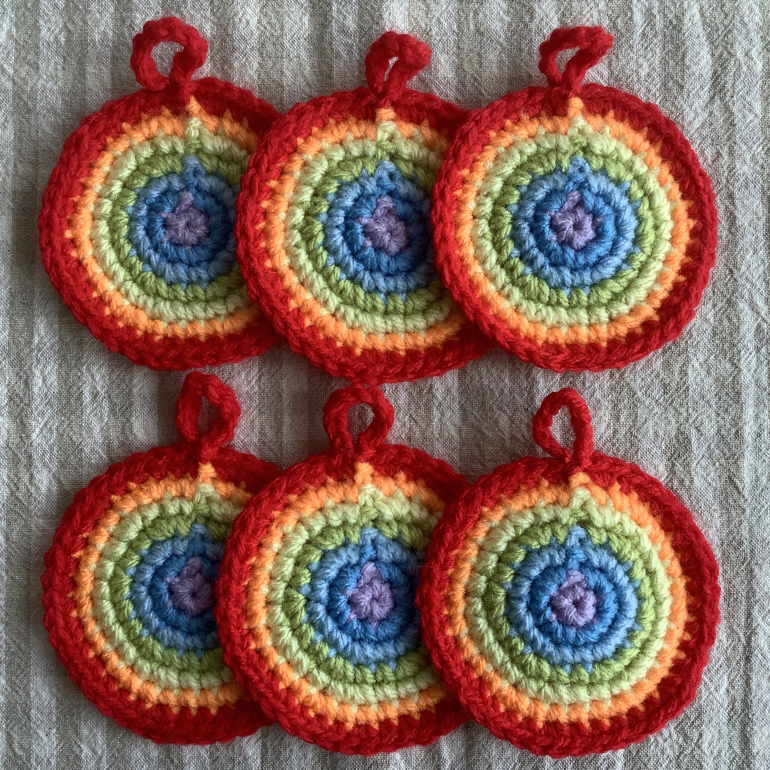 【358】アクリルたわし色々　190枚。ポシェット　66枚。 358】アクリルたわし色々 190枚。ポシェット 66枚。 358】アクリル