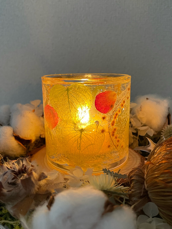 card_ya 蜜蝋のボタニカルタブレット キャンドル card_ya 蜜蝋のボタニカルタブレット キャンドル キャンドル ハンドメイド