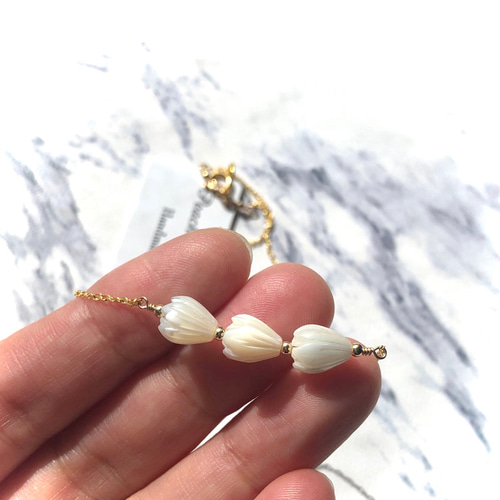 Mother of Pearl ハワイアンピカケ ネックレス 14kgf ネックレス