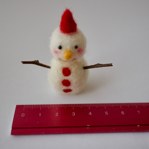 ちまちま羊毛フェルト＃29 雪だるまの作り方 snowman - YouTube