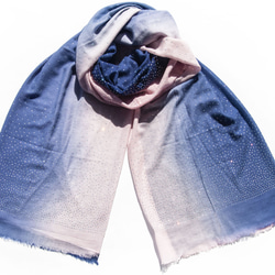 カシミア ラインストーン カシミア スカーフ ピュア ウール スカーフ ショール リング ベルベット ショール - スター メリ 5枚目の画像