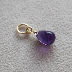 二月生日石、紫水晶&lt;寶石品質平原&gt;魅力(K14GF) 第1張的照片