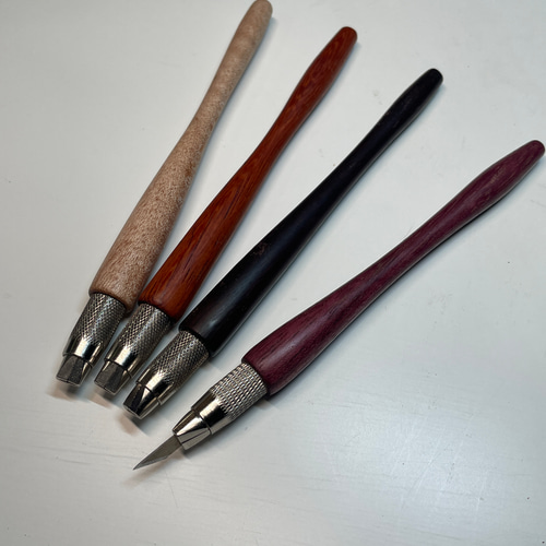 切り絵・消しゴムはんこ作家のための木軸デザインナイフ — NTデザイン