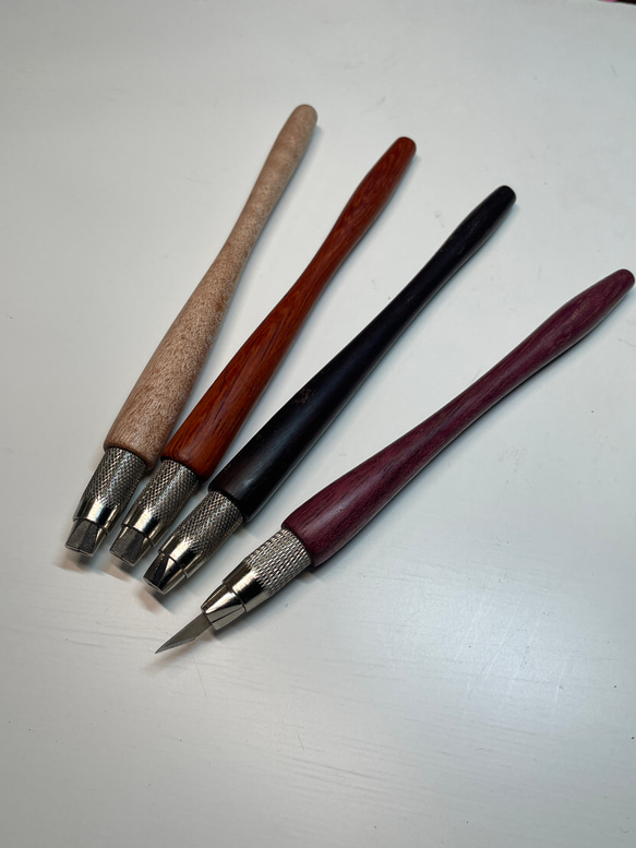 切り絵・消しゴムはんこ作家のための木軸デザインナイフ — NTデザイン