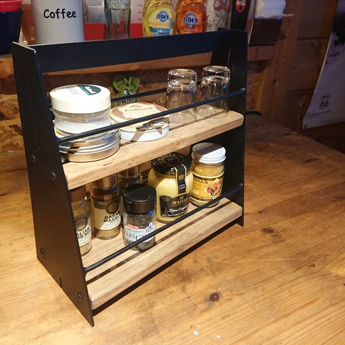 マニーローズ　アイアン　スパイスラック マニーローズ アイアンラック