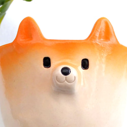 四つ足柴犬カップ200ml　*試作品　犬陶器 4枚目の画像