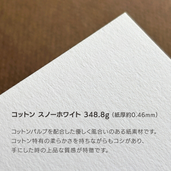 銅色箔押し×コットン紙 深みと輝きを纏う贅沢な名刺制作（横型） 6枚目の画像