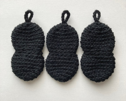 ぴい】アクリルたわし色々。140枚。 かわいい魔法のタワシ (プチ