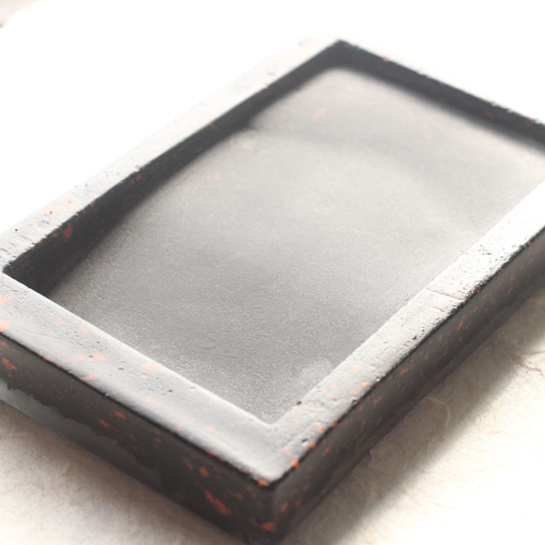 ガラスの硯 長さ12.5cm 戦前 アンティーク とろとろガラス　書道 ガラスの硯 長さ12.5cm 戦前 アンティーク とろとろガラス書道