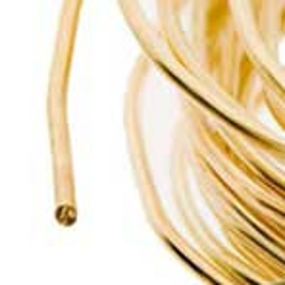 K14ゴールドフィルドワイヤー丸タイプ、フルハードワイヤー　線径：0.70mm (#21)　id8554-B 2枚目の画像