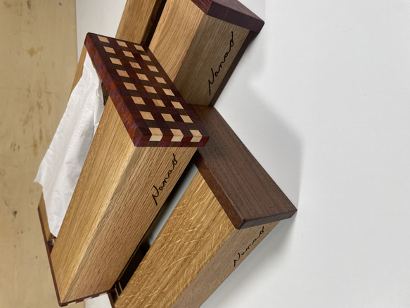 木質紙巾盒【白橡木】 第10張的照片