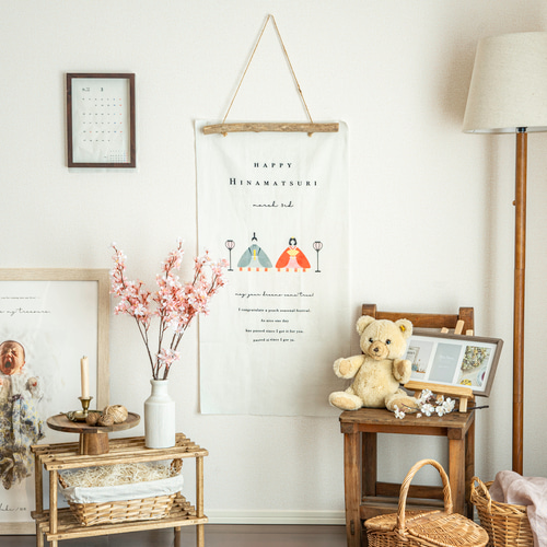 ひなまつりタペストリー：color」ひな人形｜カラー｜韓国風