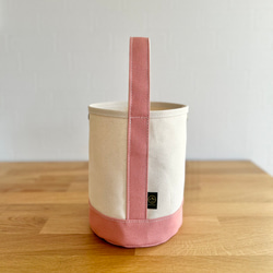 new!! "bucket bag"  kinari × sakura(限定カラー)《受注製作》 2枚目の画像