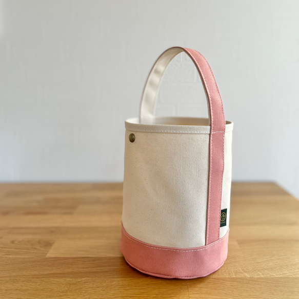 new!! "bucket bag"  kinari × sakura(限定カラー)《受注製作》 3枚目の画像