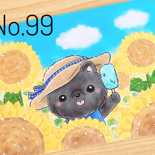 ウメちゃん✩.*˚　おまとめ出品　オンガード&ティーツリー 春夏秋冬ポメちゃん イラストポストカード 10枚セット