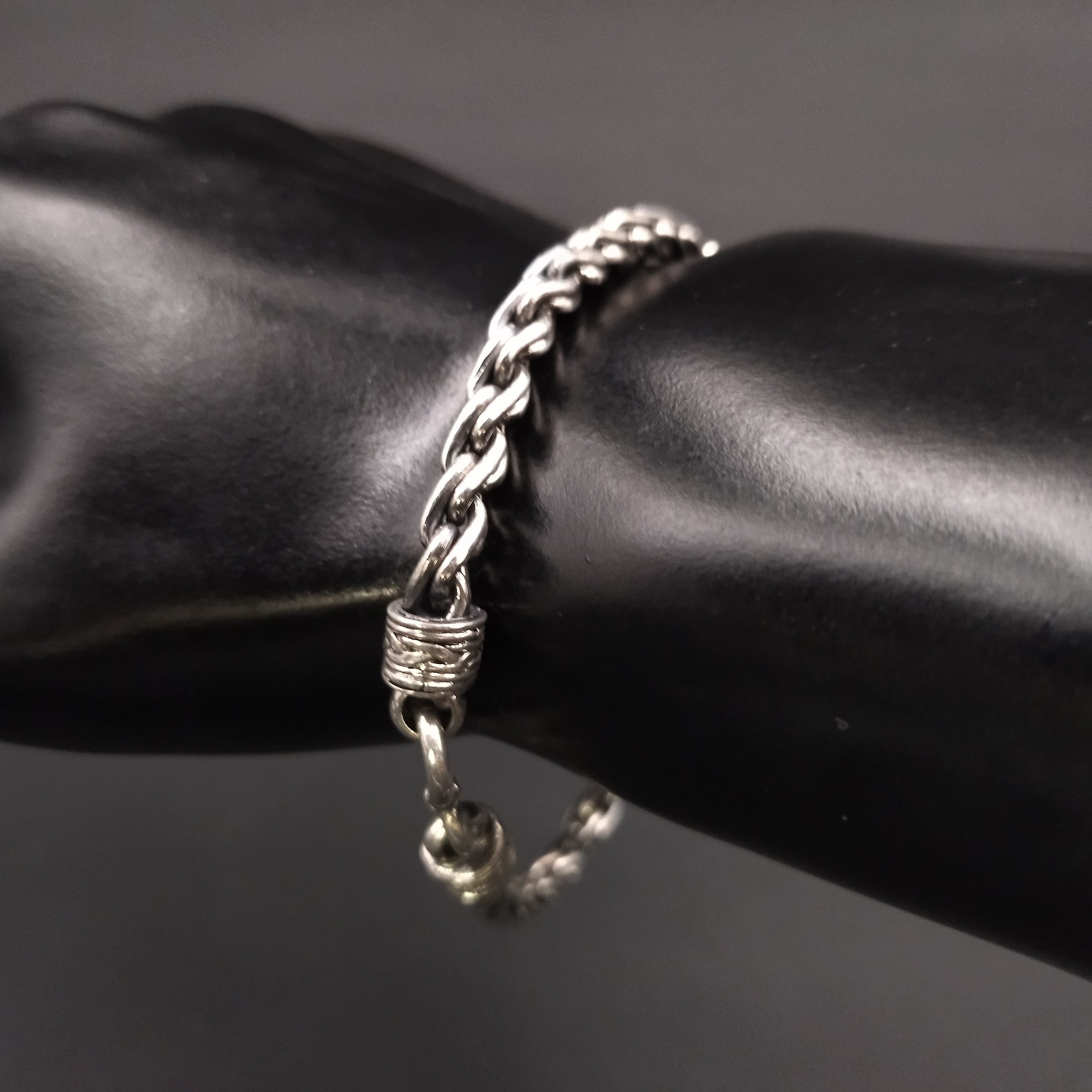 5mmウェーブ【シルバーチェーンブレスレット】