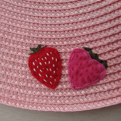 苺のフェルト刺繍ランチョンマット 4枚目の画像