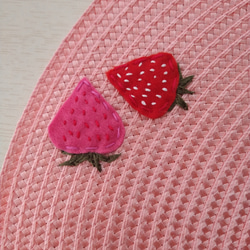 苺のフェルト刺繍ランチョンマット 7枚目の画像
