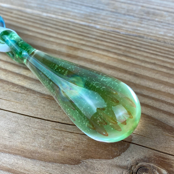 Fume Dot Glass Implosion ボロシリケイトガラスペンダント WITF16 8枚目の画像