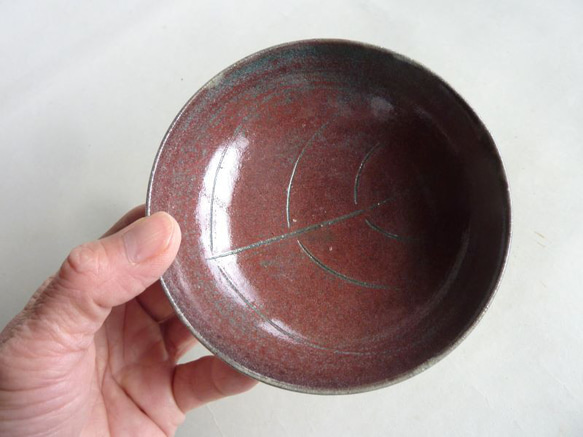小皿（トルコブルー、乳白釉） 6枚目の画像