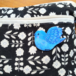 幸せを運ぶ青い鳥のブローチ 4枚目の画像