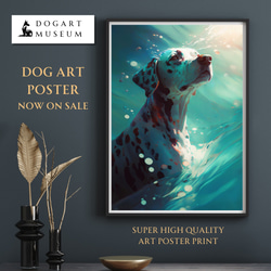 【希望の光 - ダルメシアン犬 No.1】風水画 アートポスター 犬の絵 犬の絵画 犬のイラスト 1枚目の画像
