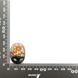 夜のお散歩猫（黒猫）の七宝焼イヤリング【受注制作】 5枚目の画像