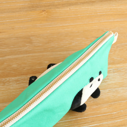 休息中的熊貓筆袋（熊貓薄荷綠） 第7張的照片