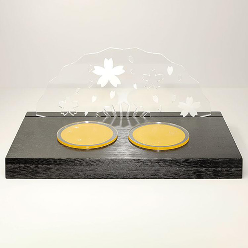 限定1点】おしゃれ【雛人形セット】台座付 ひな人形 コンパクト 置物