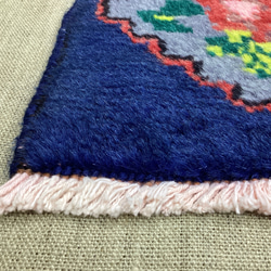 手織りトルコ絨毯 65x45cm ヴィンテージラグ 5枚目の画像