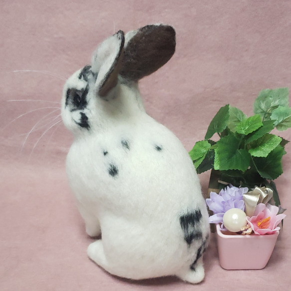 羊毛フェルト オーダー 「リアルで可愛いウサギちゃん」ぬいぐるみ うさぎ うちの子 800円 送料込み