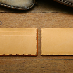 Leather Card Case ( Custom Name ) - Classic Tan 5枚目の画像