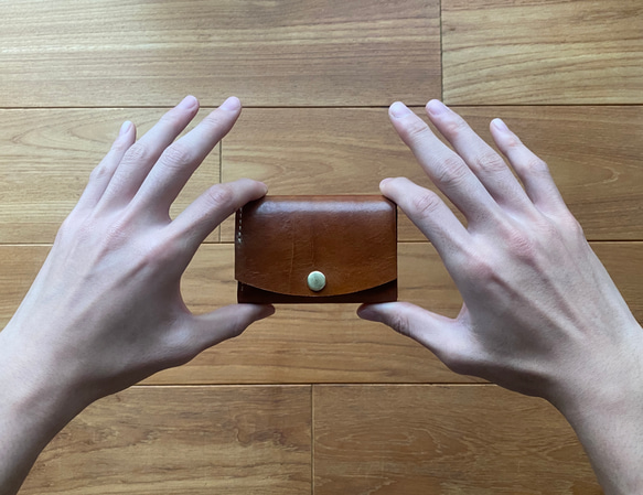 整うミニ財布　マイクロウォレット　『ミニマムONE』　革　発売記念　限定３ 1枚目の画像