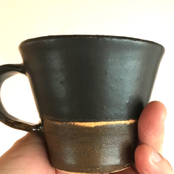 黒釉バイカラーデミタスカップ 5枚目の画像