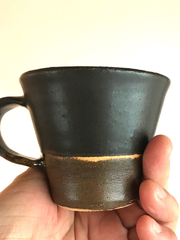 黒釉バイカラーデミタスカップ 5枚目の画像