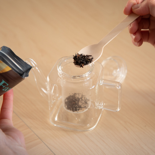 しかくいガラスポット Cubic glass pot 小さめ 約300mL ポット・急須