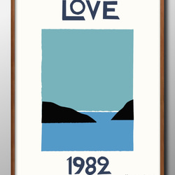 11795□アートポスター 絵画 A3サイズ『イブサンローラン LOVE