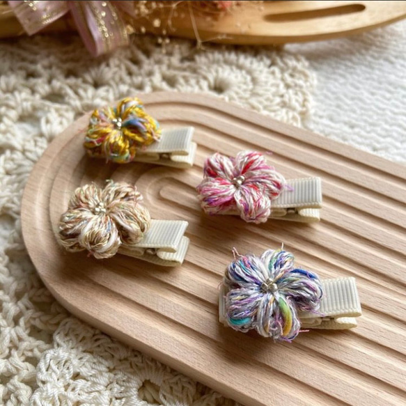 ゆみ様ご確認ページ★押し花ヘアクリップ お花のヘアクリップ お花ヘアアクセサリー ベビーヘアクリップ