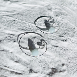 揺れるミニハート　シルバ−925＆4種の天然石 6枚目の画像
