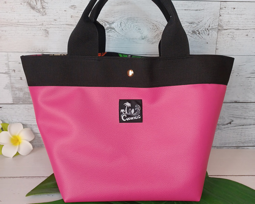 ☆263.ハワイアンキルト・バッグ・ホヌ＆ティアレ ☆263.ハワイアン